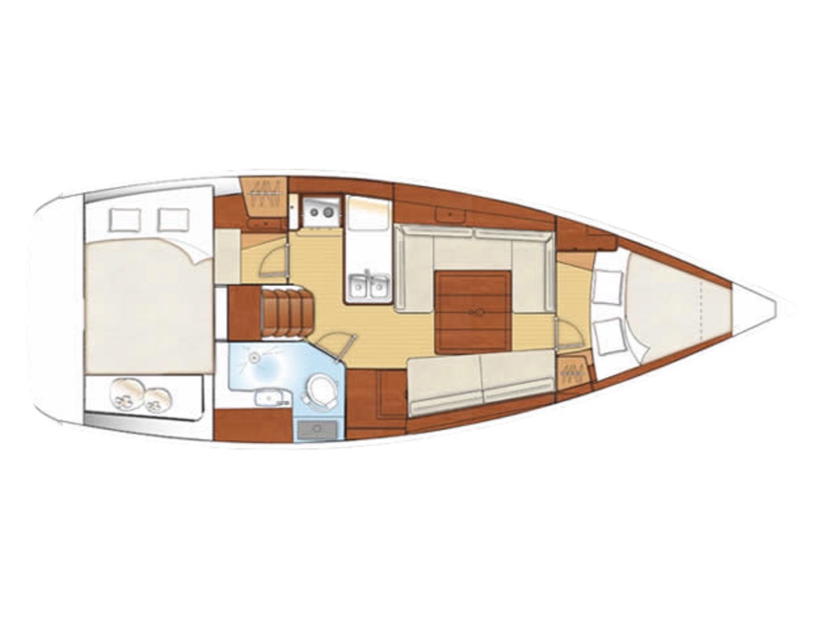 Beneteau Oceanis 34 layout